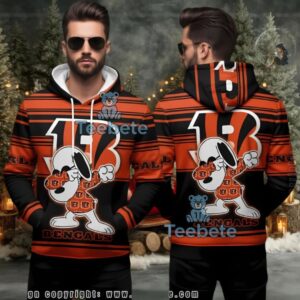 Cincinnati Bengals Snoopy Nfl Ugly 3D Hoodie Peanuts Fan Gear