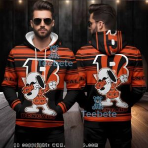 Cincinnati Bengals Snoopy Nfl Ugly 3D Hoodie Peanuts Fan Gear