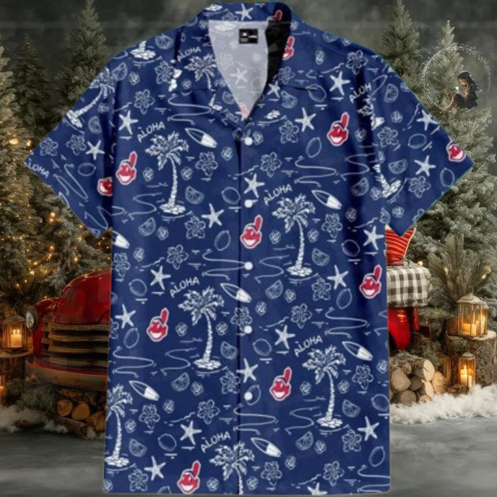 Cleveland Guardians Aloha Tropical Island Hawaiian Shirt Cleveland Guardians Aloha Tropical Island Hawaiian Shirt