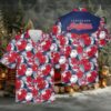 Cleveland Guardians Tropical Floral Logo Hawaiian Shirt
