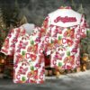 Cleveland Indians Icon Red Hibicus Flower Hawaiian Shirt Cleveland Indians Icon Red Hibicus Flower Hawaiian Shirt