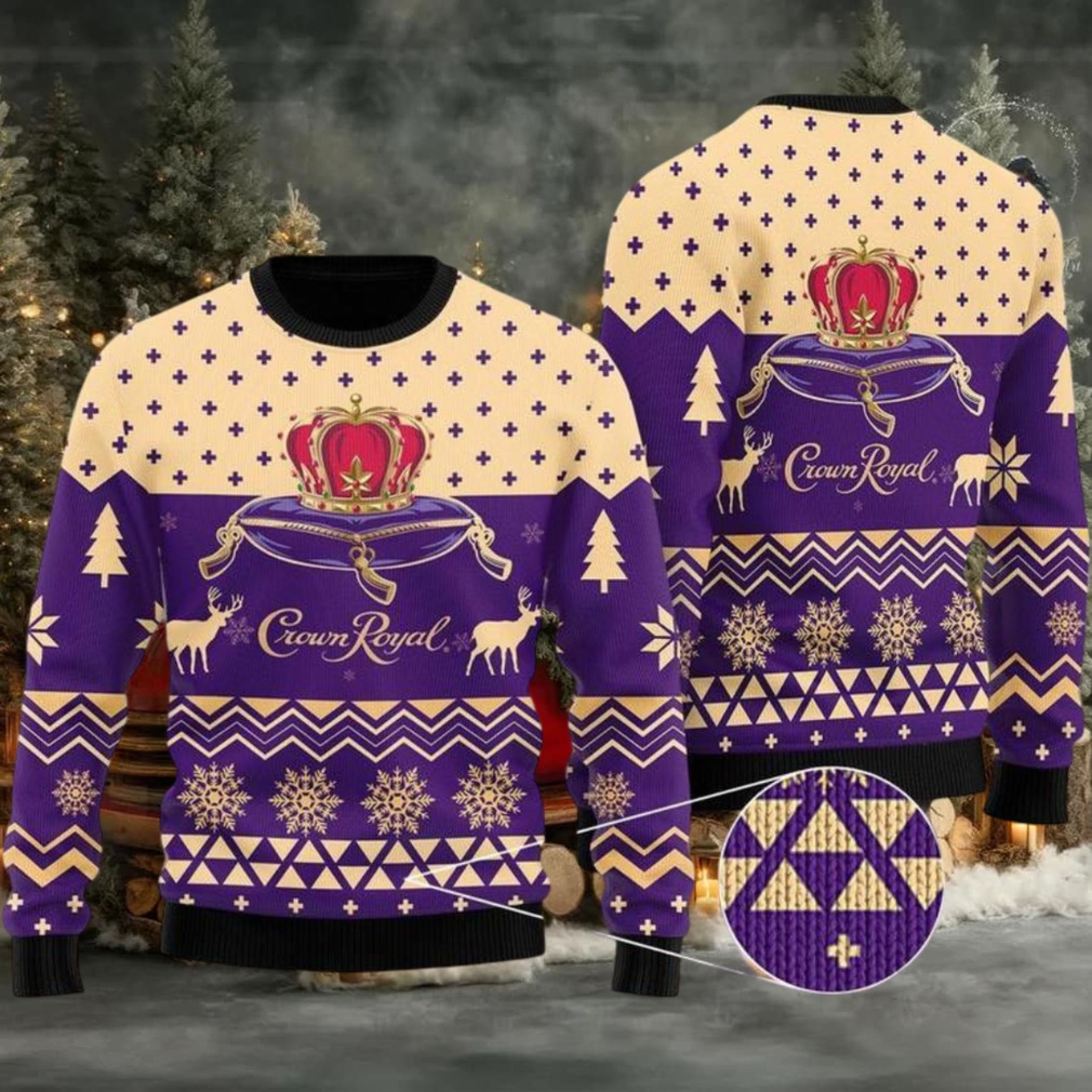 Crown Royal Ugly Christmas Sweater Amazing Gift Funny Ugly Sweater Crown Royal Ugly Christmas Sweater Amazing Gift Funny Ugly Sweater