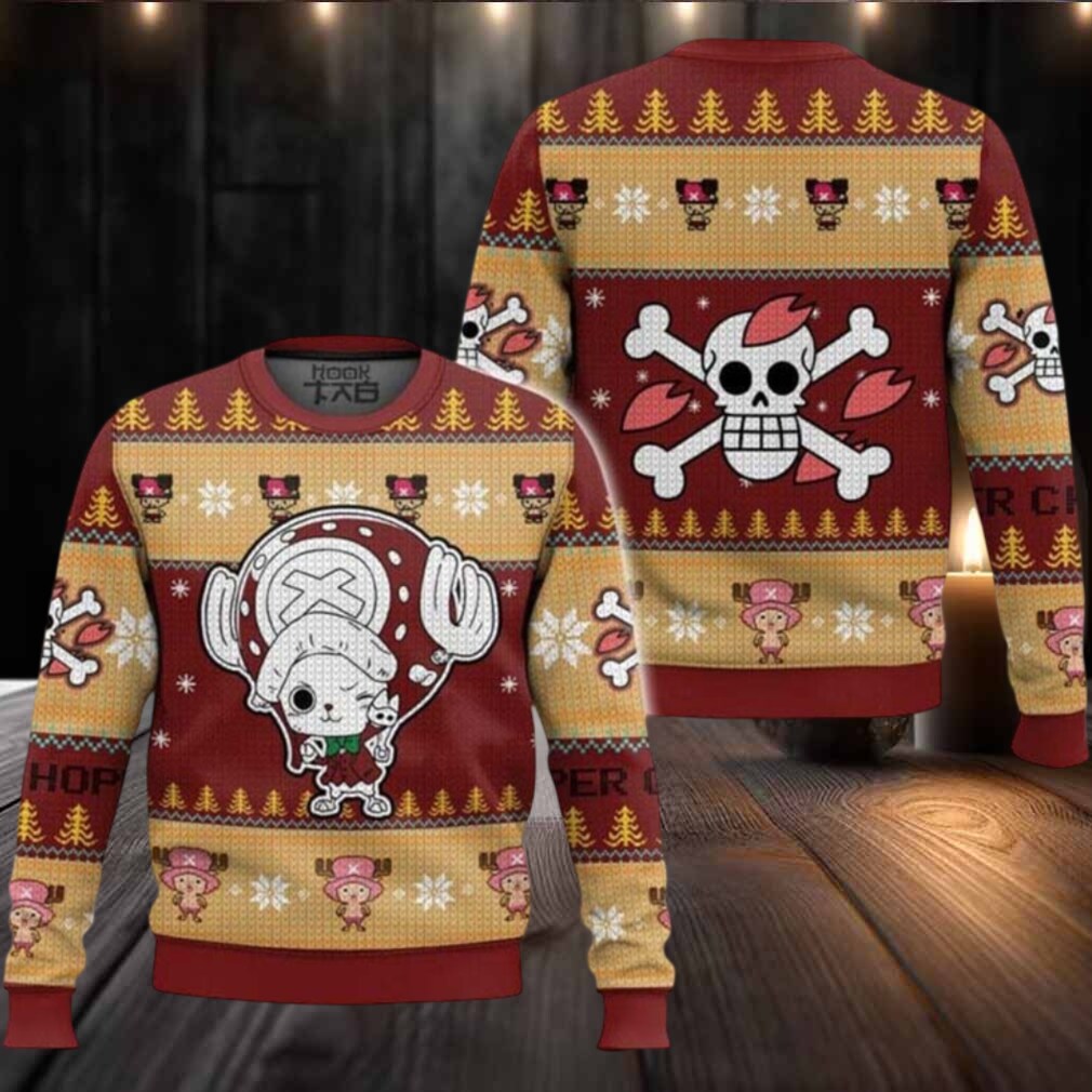Cute Chopper One Piece Ugly Christmas Sweater Cute Chopper One Piece Ugly Christmas Sweater