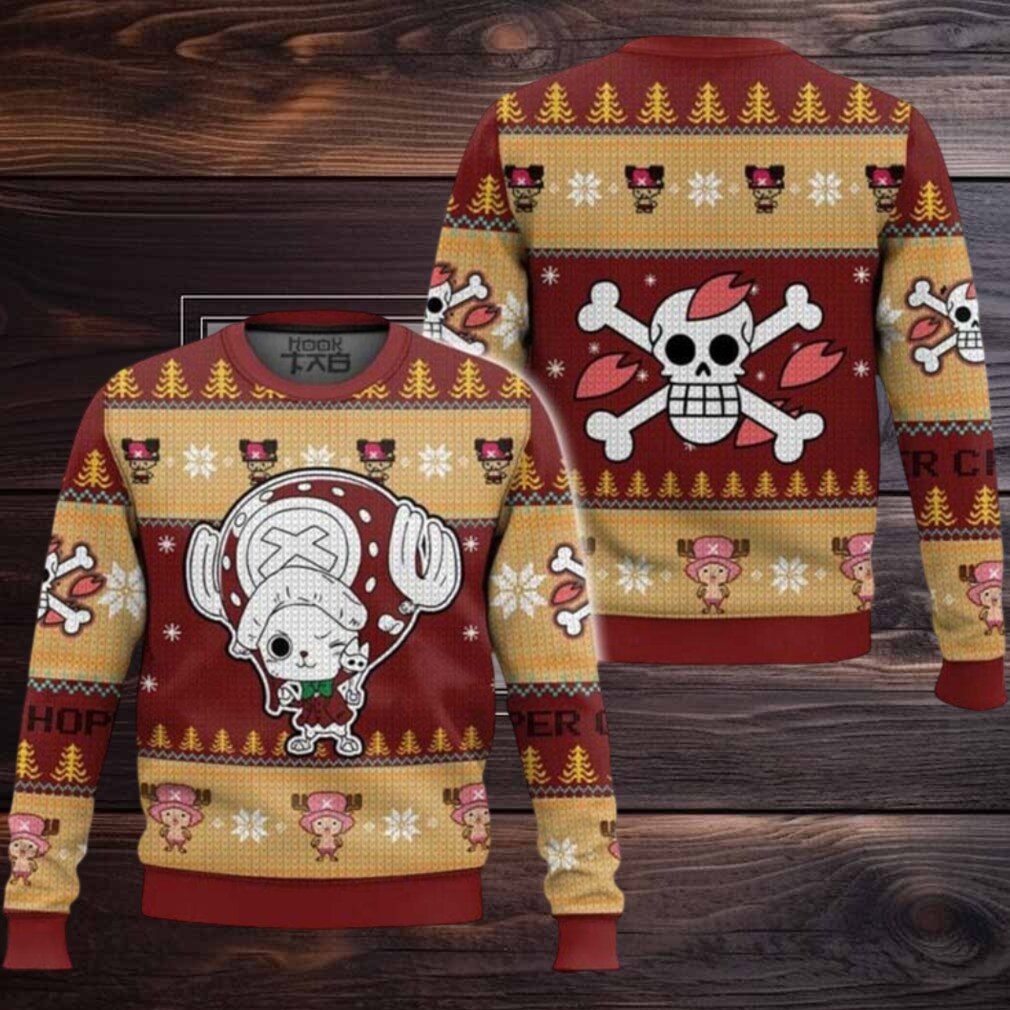 Cute Chopper One Piece Ugly Christmas Sweater Cute Chopper One Piece Ugly Christmas Sweater