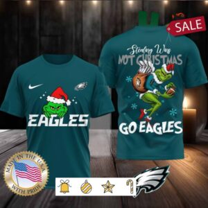 Philadelphia Eagles NFL Grinch Dr. Seuss Stealing Wins Not Christmas Shirt