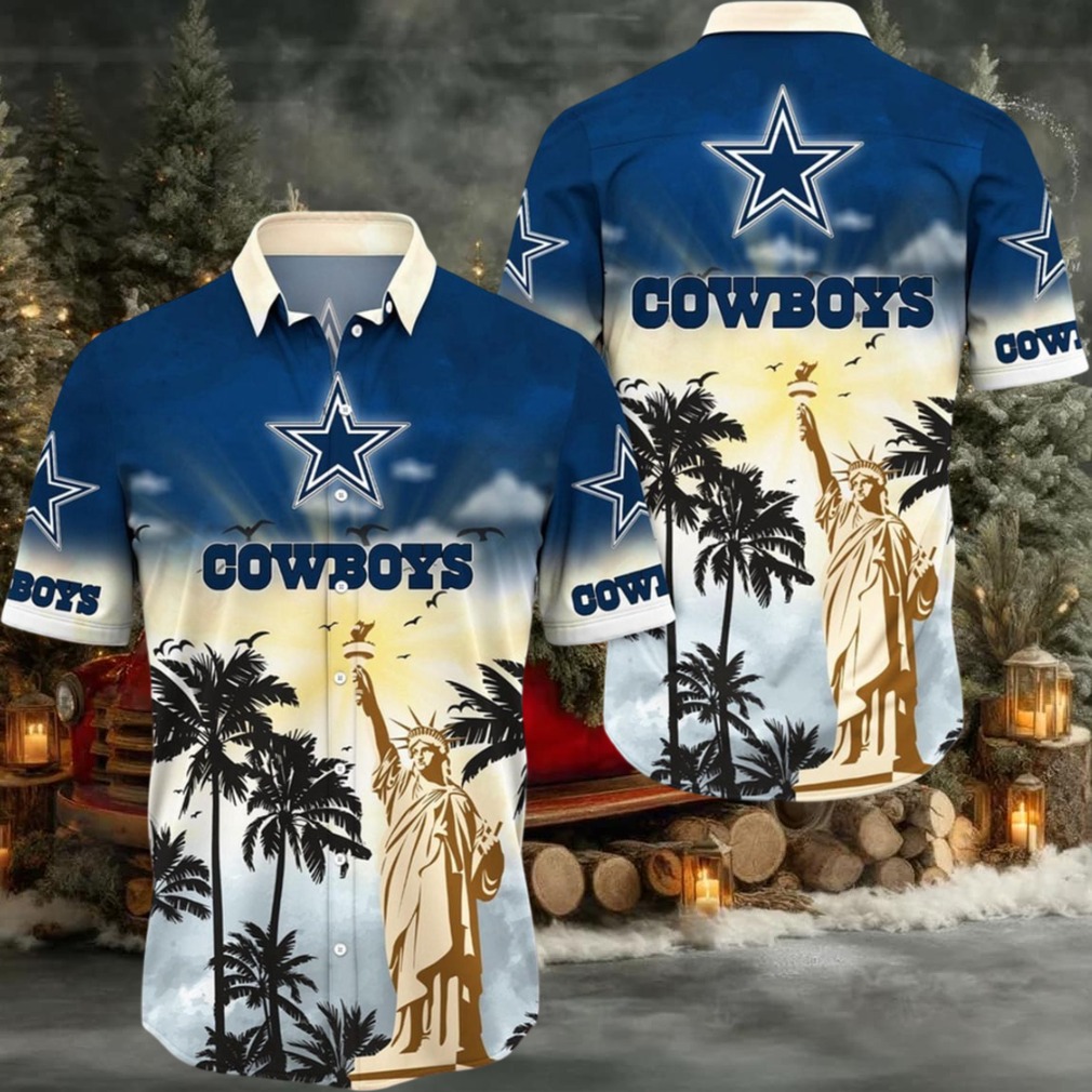 Dallas Cowboys Hawaii Shirt Statue Of Liberty Aloha Shirt