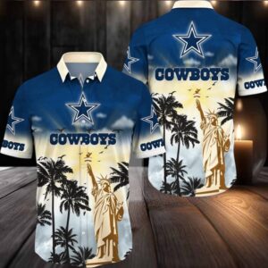 Dallas Cowboys Hawaii Shirt Statue Of Liberty Aloha Shirt