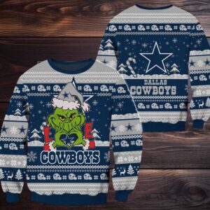 Dallas Cowboys NFL Grinch Football Limited Ugly Christmas Sweater