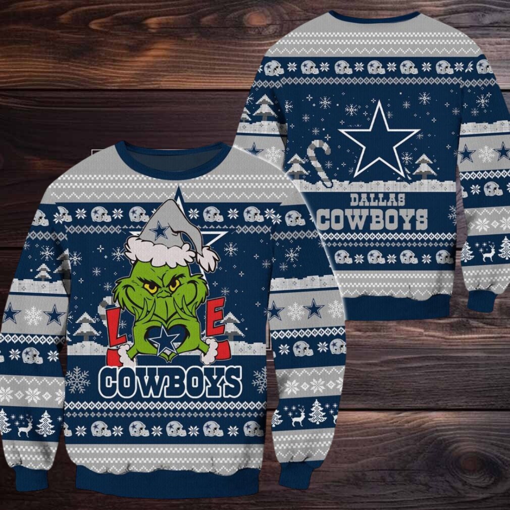Dallas Cowboys NFL Grinch Football Limited Ugly Christmas Sweater Dallas Cowboys NFL Grinch Football Limited Ugly Christmas Sweater
