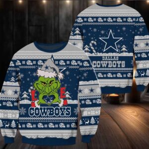 Dallas Cowboys NFL Grinch Football Limited Ugly Christmas Sweater