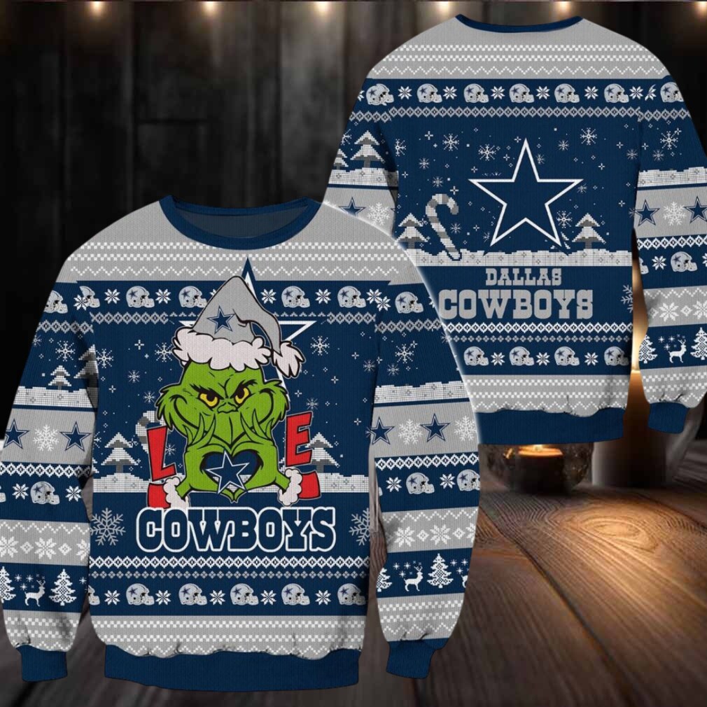 Dallas Cowboys NFL Grinch Football Limited Ugly Christmas Sweater Dallas Cowboys NFL Grinch Football Limited Ugly Christmas Sweater