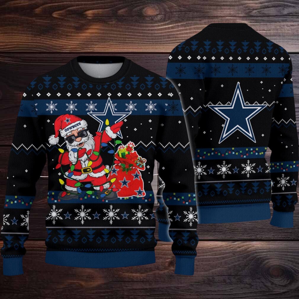 Dallas Cowboys Santa Claus Ugly Christmas Sweater Dallas Cowboys Santa Claus Ugly Christmas Sweater