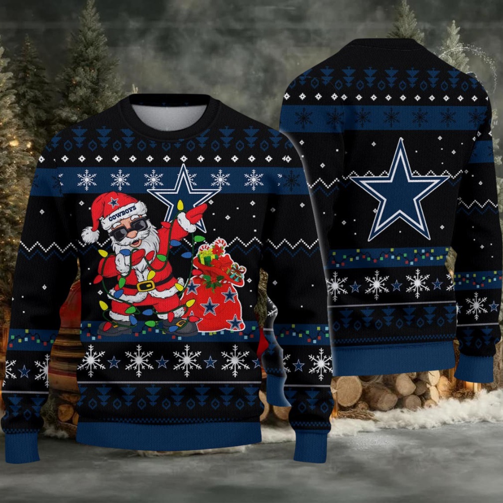 Dallas Cowboys Santa Claus Ugly Christmas Sweater Dallas Cowboys Santa Claus Ugly Christmas Sweater
