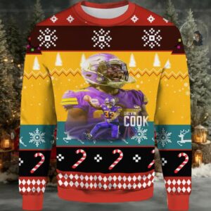 Dalvin Cook Minnesota Ugly Christmas Sweater