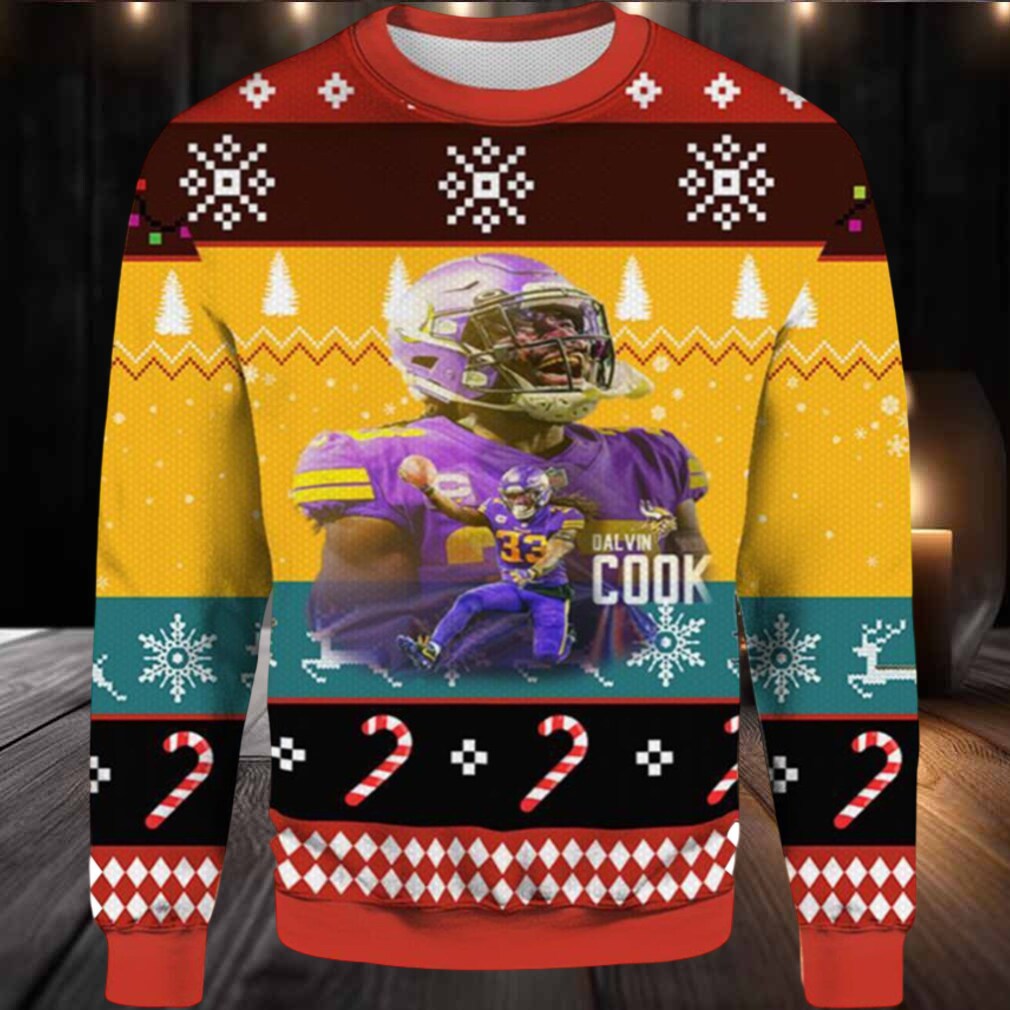 Dalvin Cook Minnesota Ugly Christmas Sweater Dalvin Cook Minnesota Ugly Christmas Sweater