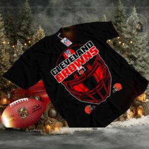 Cleveland Browns Black Helmet Graphic T Shirt