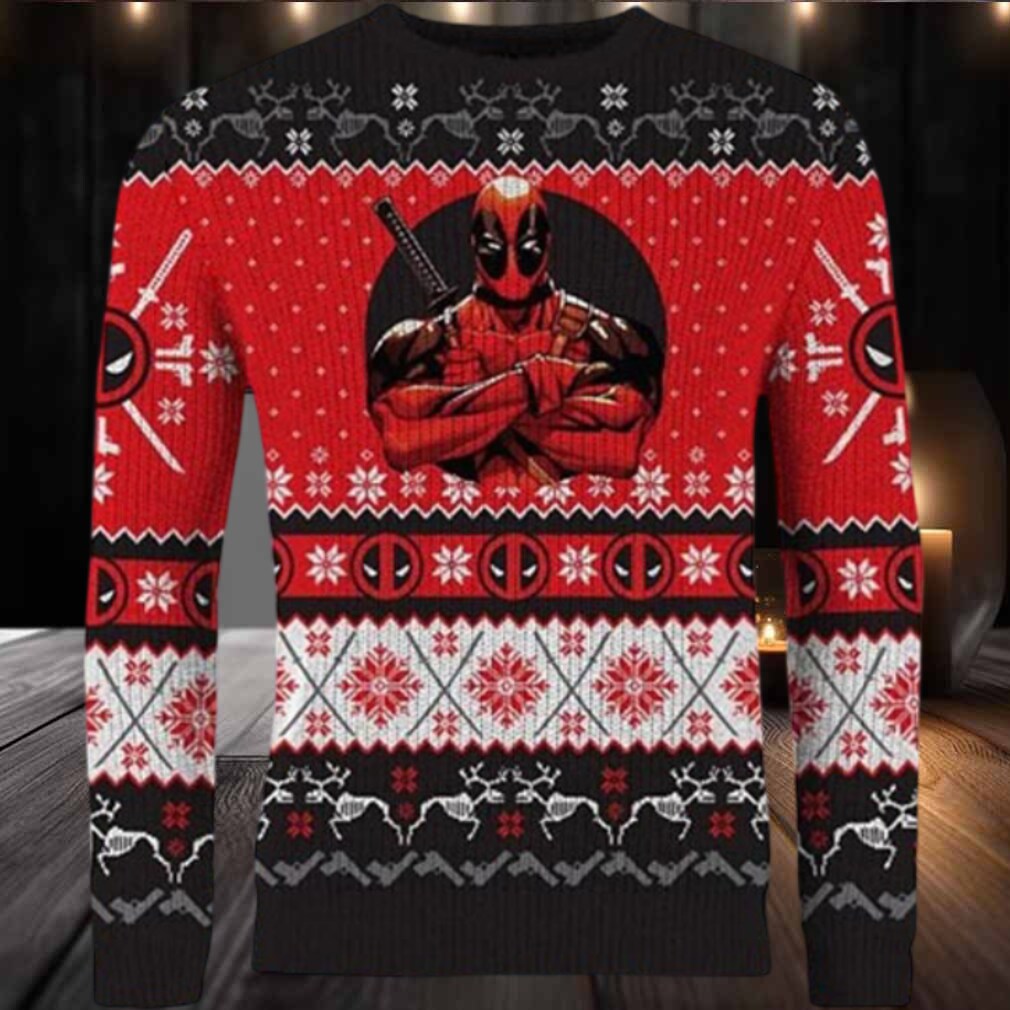 Deadpool Once Upon A Deadpool Marvel Ugly Sweater Deadpool Once Upon A Deadpool Marvel Ugly Sweater