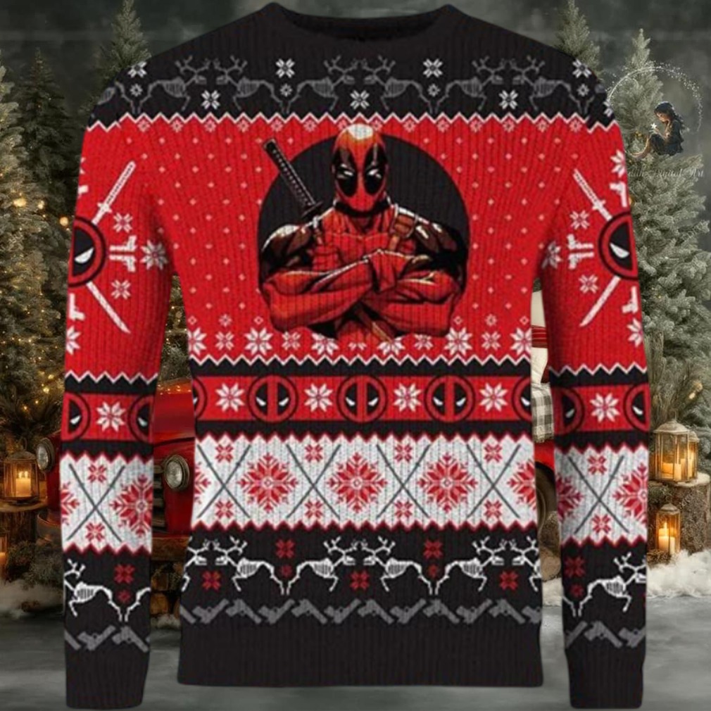 Deadpool Once Upon A Deadpool Marvel Ugly Sweater Deadpool Once Upon A Deadpool Marvel Ugly Sweater