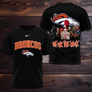 Denver Broncos 2025 NFL Not For The Weak Halloween All Over Print Logo Two Sided Shirt
