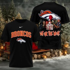 Denver Broncos 2025 NFL Not For The Weak Halloween All Over Print Logo Two Sided Shirt