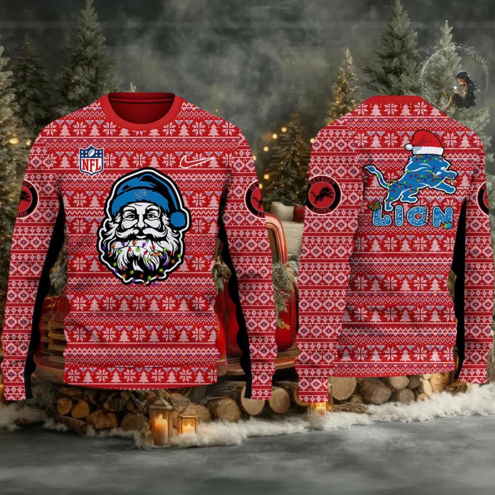 Detroit Lions 2025 Merry Christmas Special Holidays Ugly Sweater Detroit Lions 2025 Merry Christmas Special Holidays Ugly Sweater