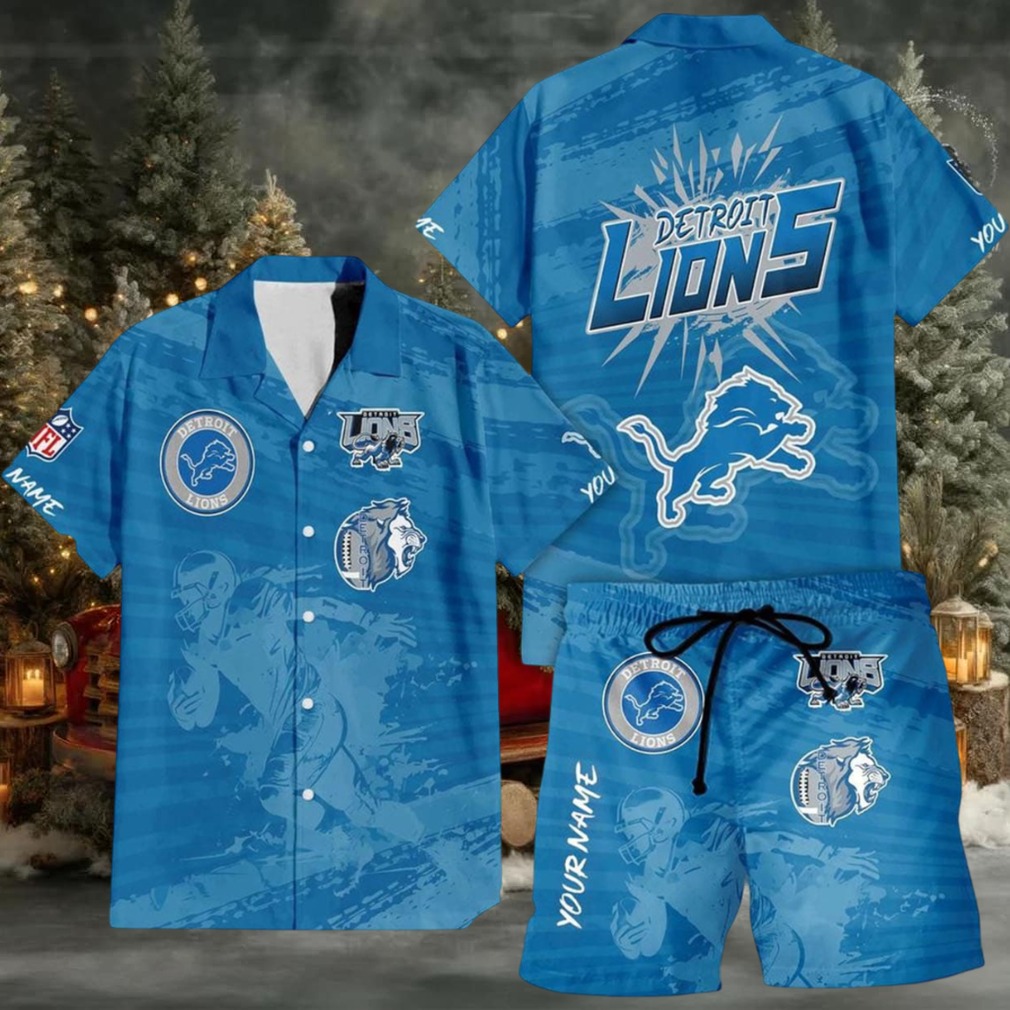 Detroit Lions Combo Hawaiian Shirt And Shorts Detroit Lions Combo Hawaiian Shirt And Shorts