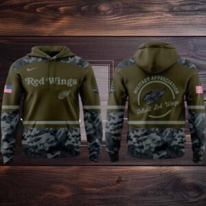 Detroit Red Wings Military Appreciation Night 2025 Honor With Love Hoodie T Shirt