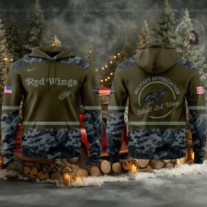 Detroit Red Wings Military Appreciation Night 2025 Honor With Love Hoodie T Shirt