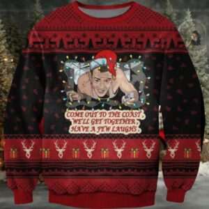 Die Hard Come Out To The Coast Ugly Christmas Sweater