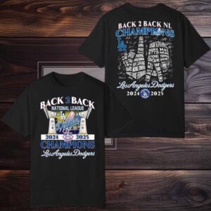 Dodgers B2B National League Champions 2025 New TwoSided Shirt