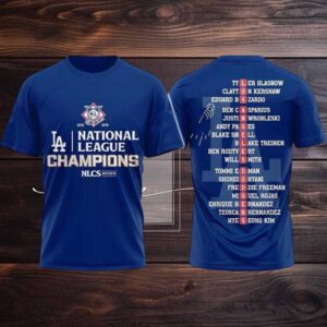 Dodgers National League Champions 2025 New Two sided Shirt