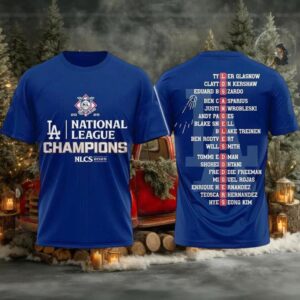 Dodgers National League Champions 2025 New Two sided Shirt