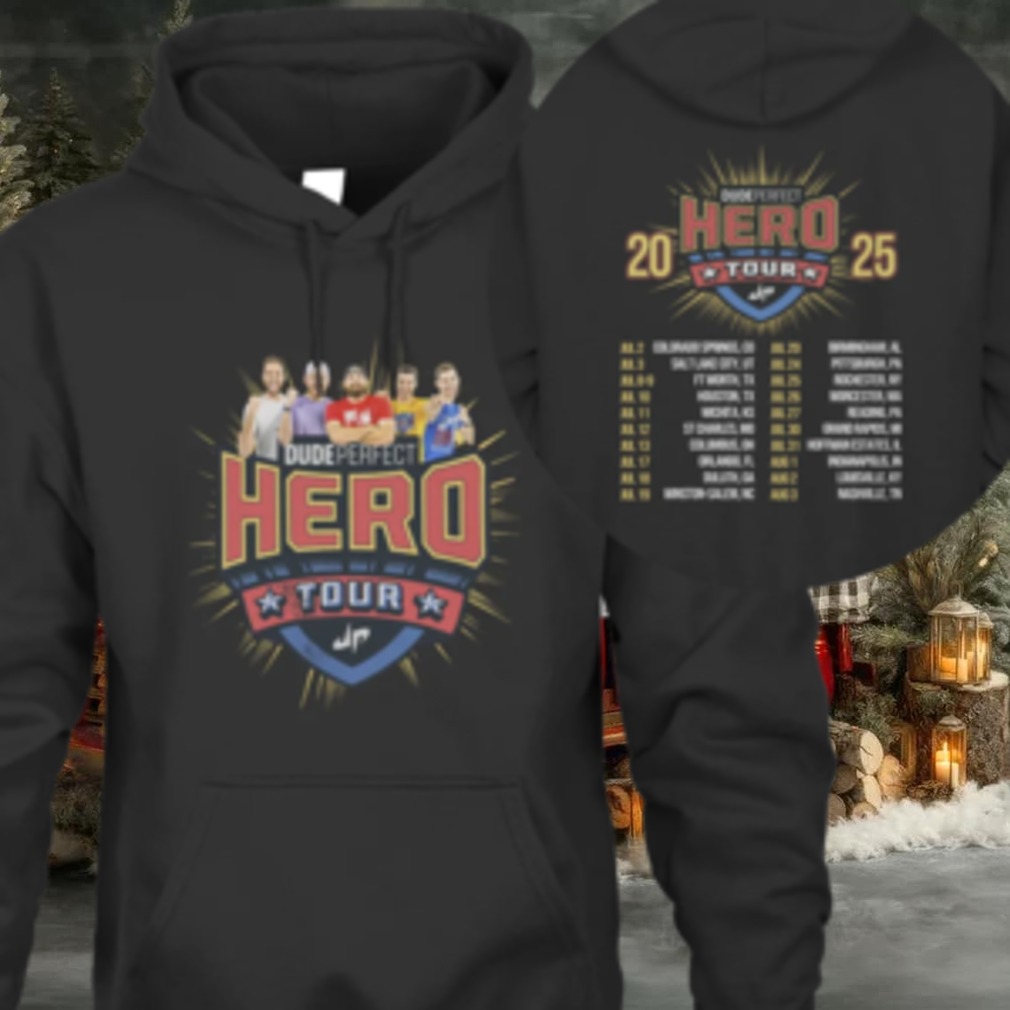 Dude Perfect Merch Dude Perfect Hero Tour 2025 T Shirt Dude Perfect Merch Dude Perfect Hero Tour 2025 T Shirt