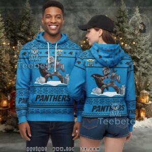 Carolina Panthers Boba Fett 3D Ugly Pullover Hoodie