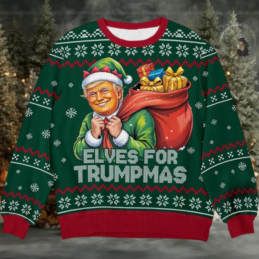 Elves For Trumpmas Ugly Christmas Sweater Elves For Trumpmas Ugly Christmas Sweater