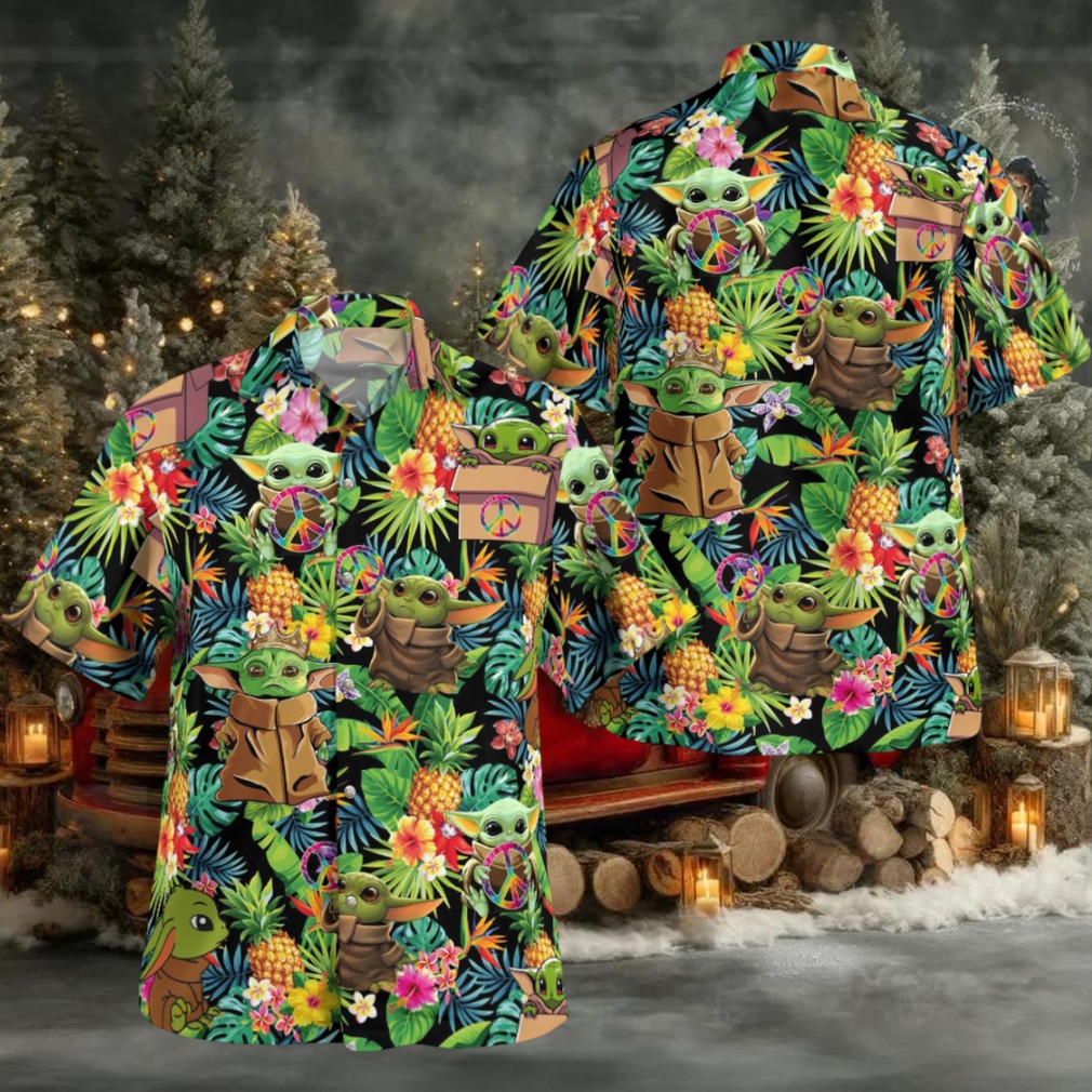 Peace Baby Yoda Hawaiian Shirt Peace Baby Yoda Hawaiian Shirt