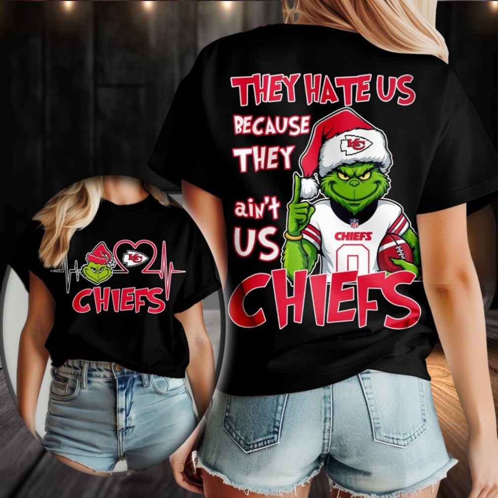 Kansas City Chiefs Grinch Santa They Hate Us Because They Ain’t Us Merry Christmas Shirt Kansas City Chiefs Grinch Santa They Hate Us Because They Ain’t Us Merry Christmas Shirt