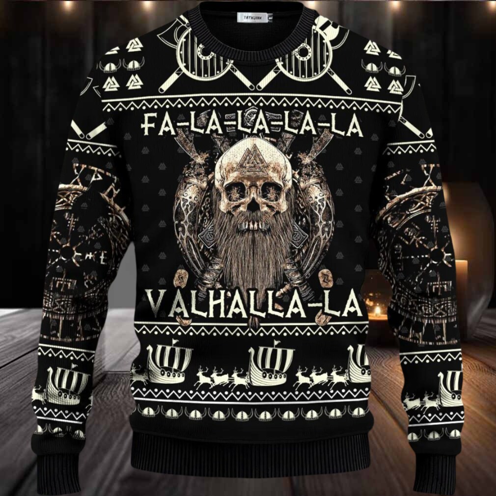 Falalalala Valhallala Viking Ugly Christmas Sweater Falalalala Valhallala Viking Ugly Christmas Sweater