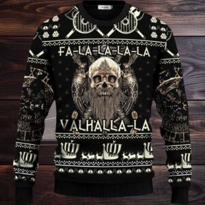 Falalalala Valhallala Viking Ugly Christmas Sweater