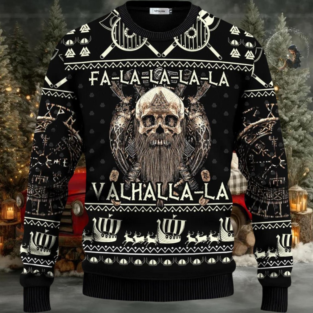 Falalalala Valhallala Viking Ugly Christmas Sweater Falalalala Valhallala Viking Ugly Christmas Sweater