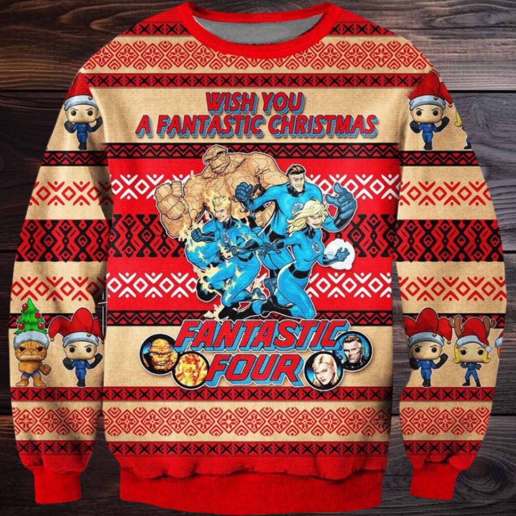 Fantastic Four Ugly Christmas Sweater Fantastic Four Ugly Christmas Sweater