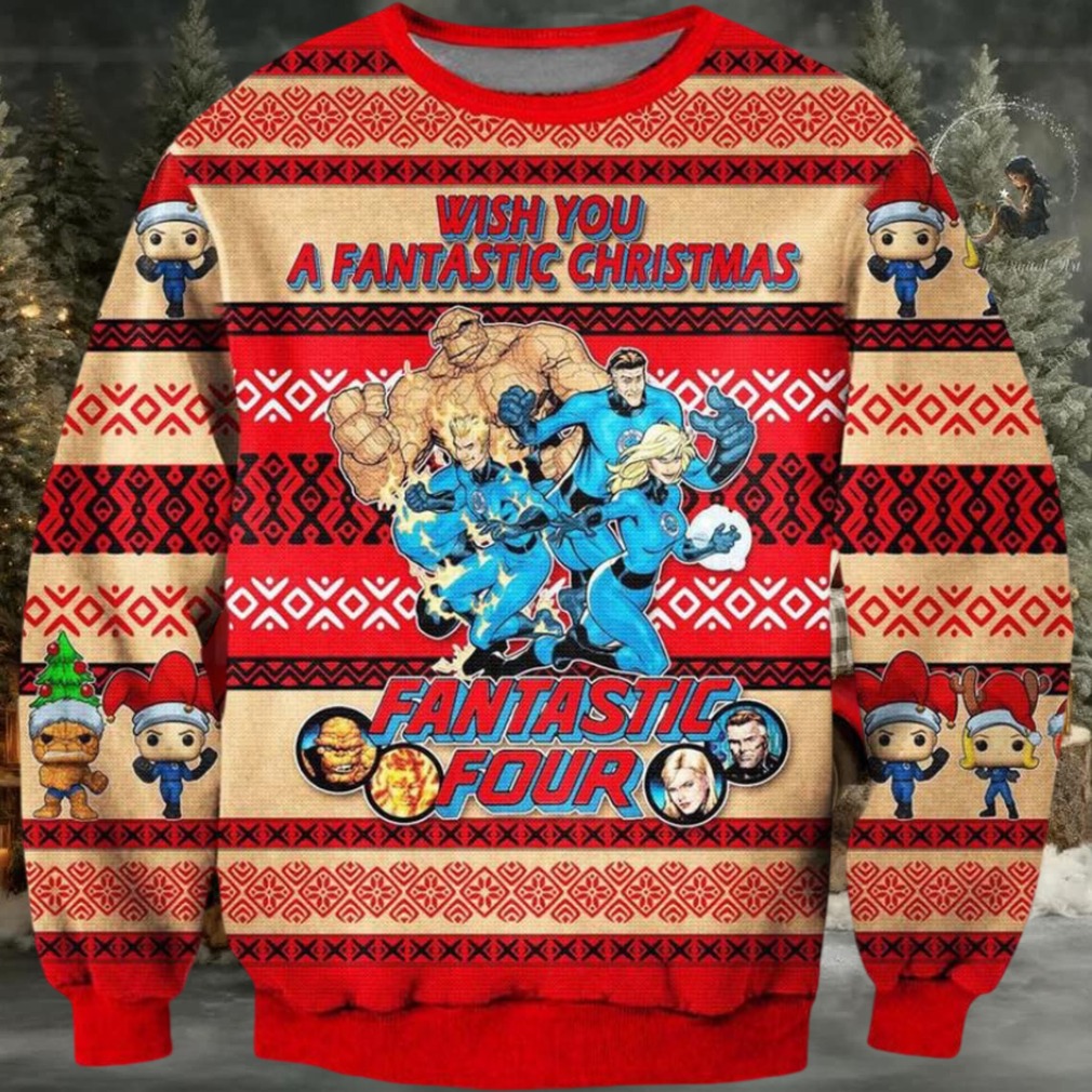 Fantastic Four Ugly Christmas Sweater Fantastic Four Ugly Christmas Sweater