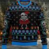 Men’S Skull Graphic Winter Sweater – Warm & Stylish Black Pullover By Haotees Men’S Skull Graphic Winter Sweater – Warm & Stylish Black Pullover By Haotees