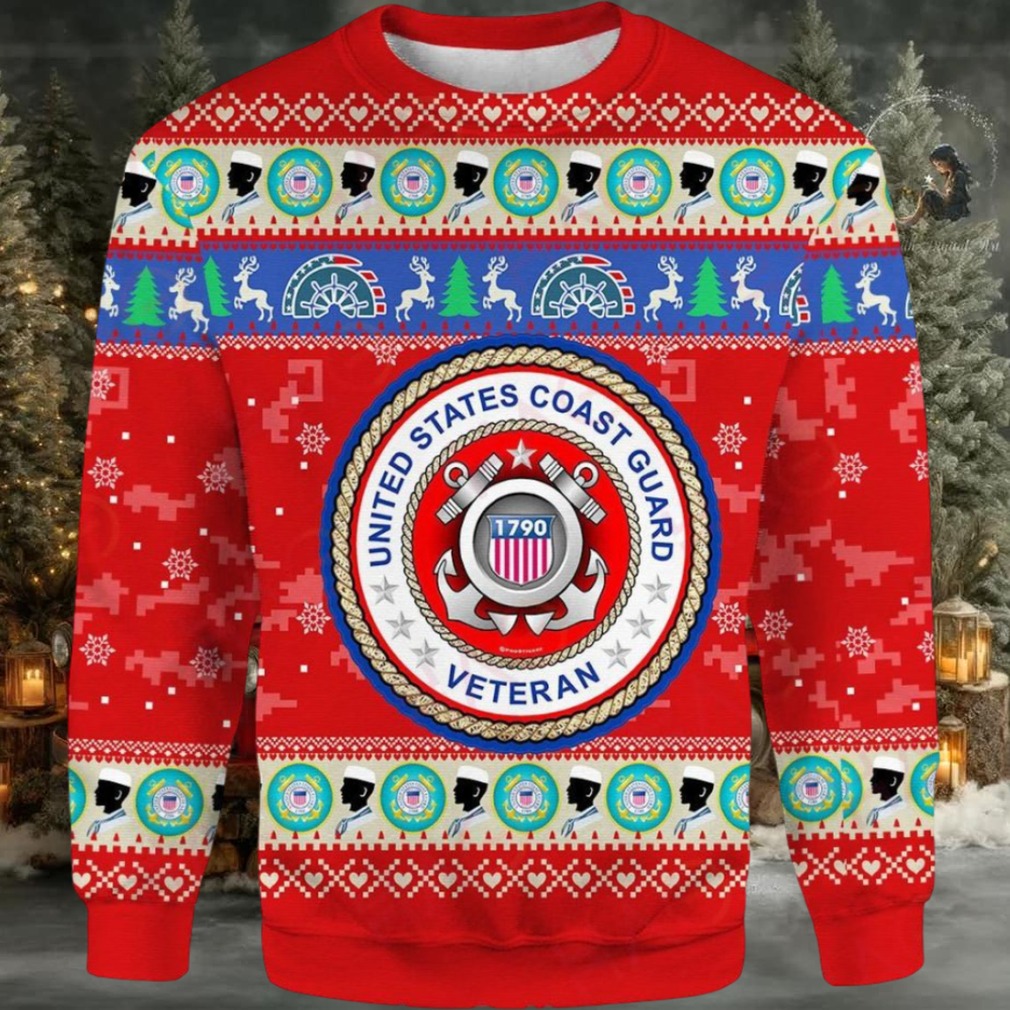 Festive Us Coast Guard Veteran Sweater – Perfect Holiday Gift For Proud Veterans