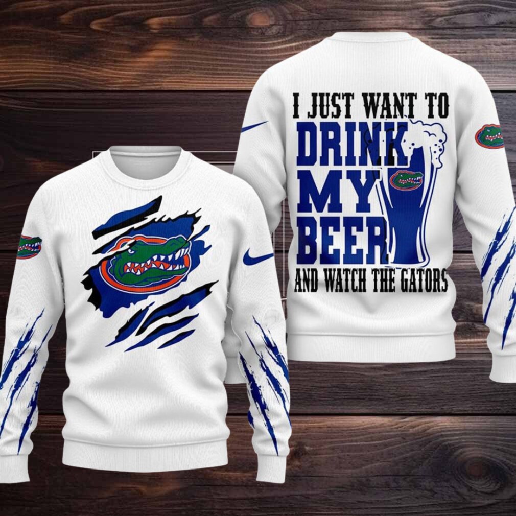 Florida Gators NCAA I Just Want To Drink My Beer And Watch Aggies Ugy Christmas Sweater Florida Gators NCAA I Just Want To Drink My Beer And Watch Aggies Ugy Christmas Sweater