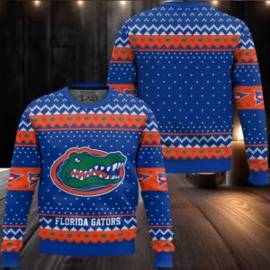 Florida Gators – Custom Name And Number Ugly Christmas Sweater