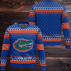Florida Gators – Custom Name And Number Ugly Christmas Sweater