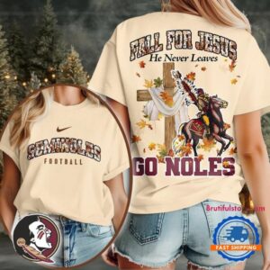 Florida State Seminoles 2025 NCAA Season Fall For Jesus Unisex 3D Shirt