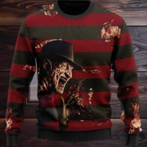 Freddy Krueger Ugly Christmas Sweater Amazing Gift Funny Ugly Sweater