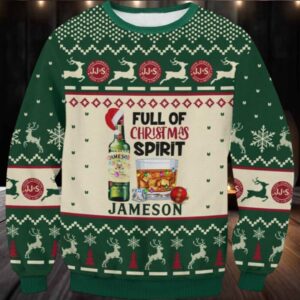 Full Of Christmas Spirit Jameson Ugly Sweater
